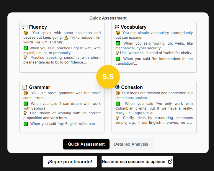 plataforma para aprender inglés Lingual IA